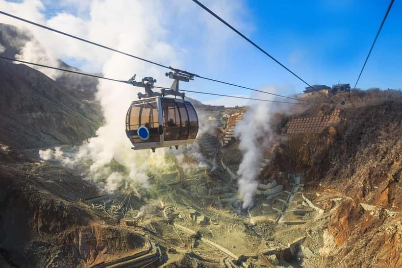 Tokyo: Hakone Fuji Day Tour w/ Cruise, Cable Car, Volcano - Owakudani’s sulfur vents and black eggs