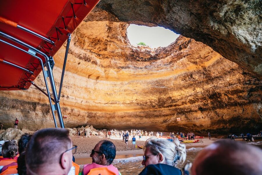 Vilamoura: Benagil Cave Boat Tour with Entry&Dolphin search - Sea conditions, comfort, and suitability