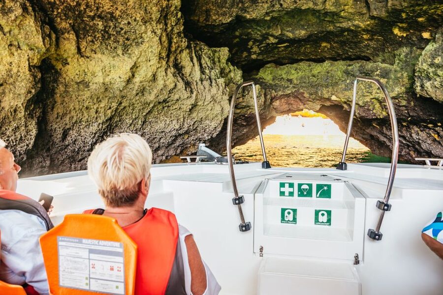 Vilamoura: Benagil Cave Boat Tour with Entry&Dolphin search - The boat ride is part of the attraction