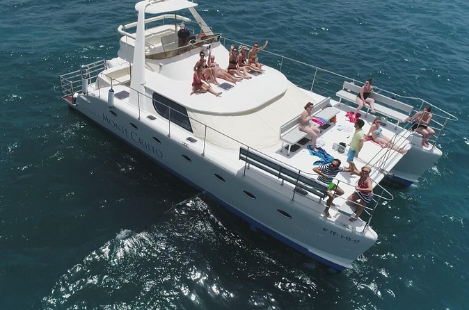 Whale and Dolphin Watching Catamaran with Transfer and Buffet - The swim and snorkel stop near Tenerife’s south coast
